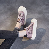 Leather Sneakers Sandals - Women&