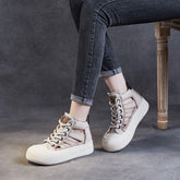 Leather Sneakers Sandals - Women&