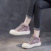 Leather Sneakers Sandals - Women&