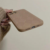 Leather Texture Cute Phone Cases For iPhone 14 13 12 11 Pro Max XR X XS 11 7 8 Plus 13 11 Pro - Touchy Style .