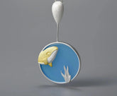 LFJE0228 Necklace Charm Jewelry - 925 Sterling Silver Agate Stone Underwater Whale Pendants - Touchy Style