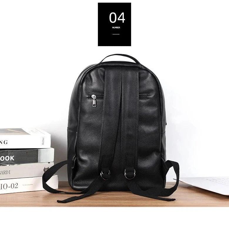 LH336 Cool Backpack - Genuine Leather Laptop Bag For Men - Touchy Style