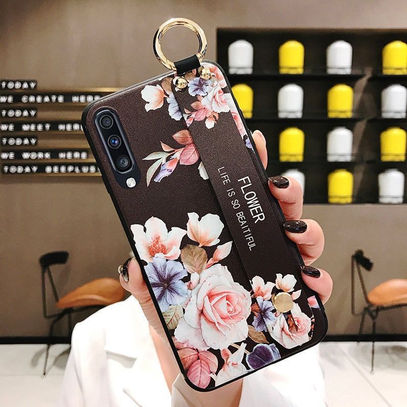 Light Blue Flower Cute Phone Cases For Galaxy S9 S10 S20 Plus Ultra Note - Touchy Style