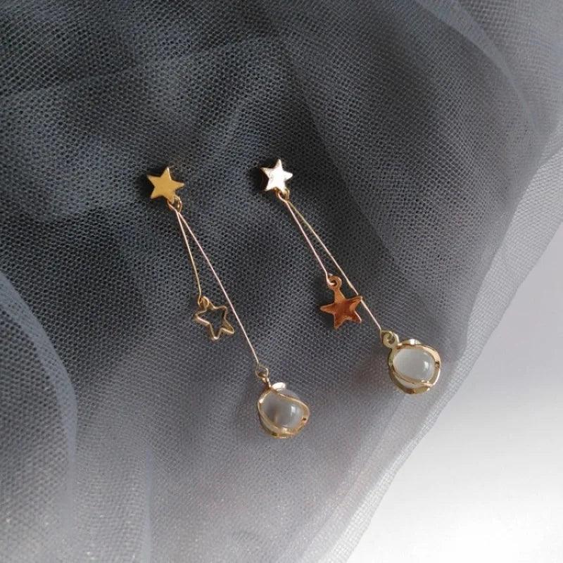 Long Earrings Charm Jewelry 2020 Five-Pointed Star 