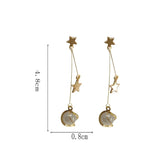 Long Earrings Charm Jewelry - Five-Pointed Star 