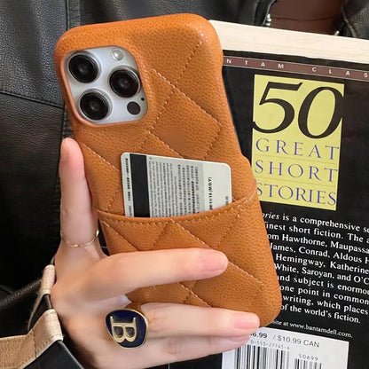 Luxury Leather Wallet Cute Phone Case - For iPhone 15, 14, 13, 12 Pro Max, 14 Plus Cover - Touchy Style