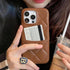 Luxury Leather Wallet Cute Phone Case - For iPhone 15, 14, 13, 12 Pro Max, 14 Plus Cover - Touchy Style