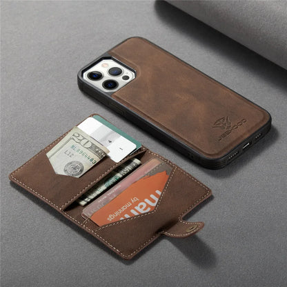 Luxury Magnetic Safe Leather Cute Phone Cases For iPhone 16, 15, 14, 13, 12 Pro Max, X, XR, and XS - Touchy Style