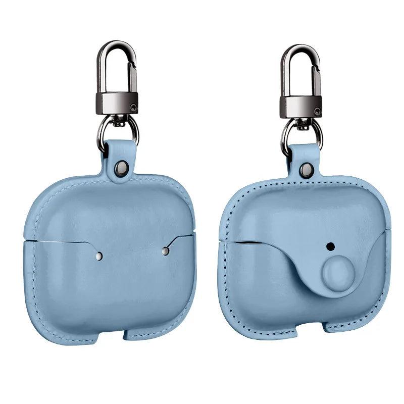 Luxury PU Leather Protective Cover with Hook for AirPods 1-3 - Touchy Style