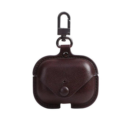 Luxury PU Leather Protective Cover with Hook for AirPods Case 1-3 - Touchy Style