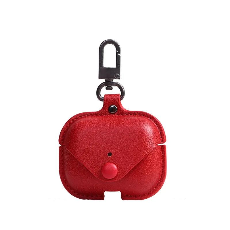 Luxury PU Leather Protective Cover with Hook for AirPods Case 1-3 - Touchy Style