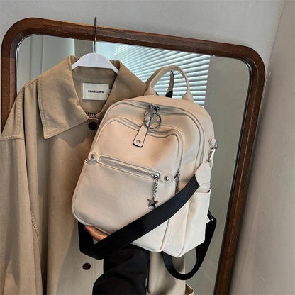 Luxury Soft Leather Cool Backpack RB551 - School Shoulder Bag - Touchy Style