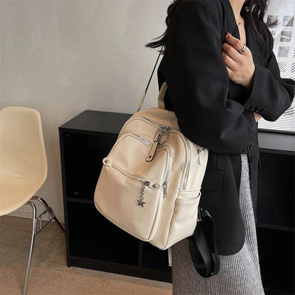 Luxury Soft Leather Cool Backpack RB551 - School Shoulder Bag - Touchy Style