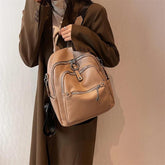 Luxury Soft Leather Cool Backpack RB551 - School Shoulder Bag - Touchy Style