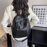 Luxury Soft Leather Cool Backpack RB551 - School Shoulder Bag - Touchy Style