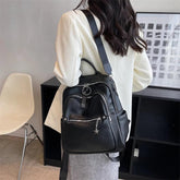 Luxury Soft Leather Cool Backpack RB551 - School Shoulder Bag - Touchy Style