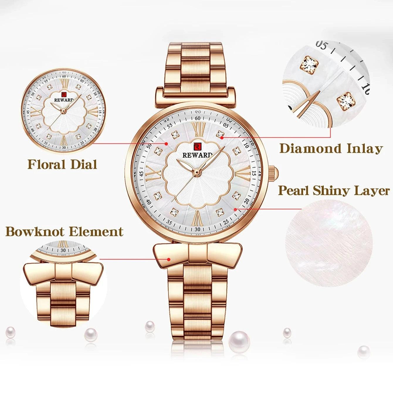 Luxury Stainless Steel Women&