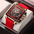 Luxury Waterproof Square Quartz Men&