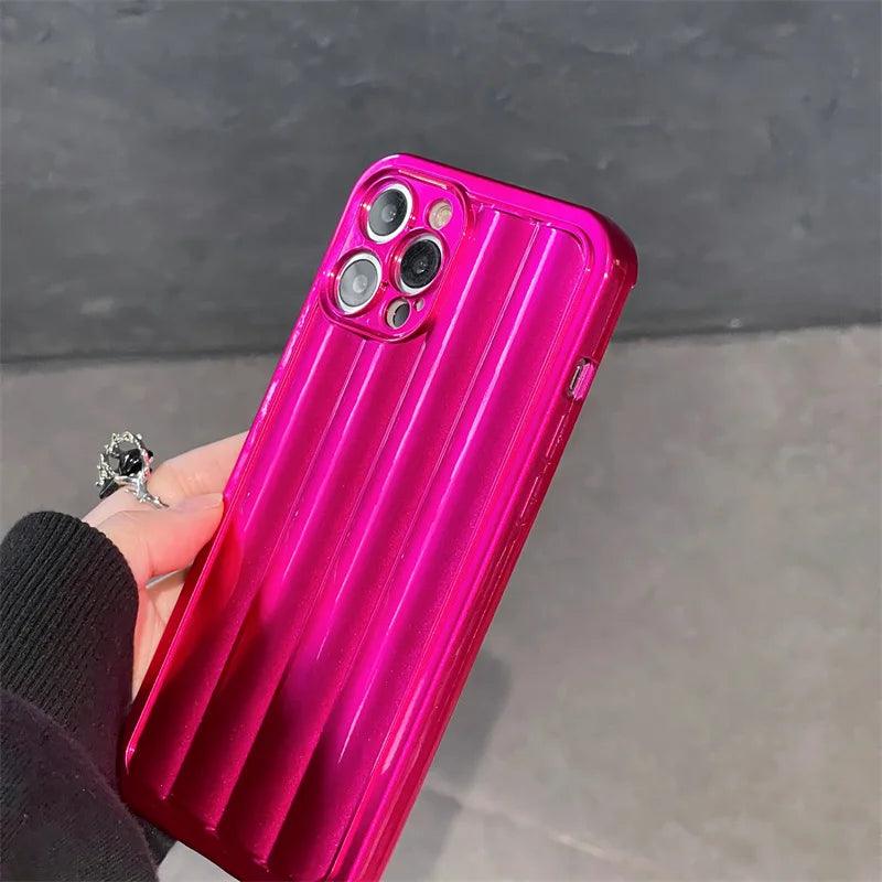 Matte Stripes Cute Phone Cases For iPhone 15, 14, 13, 12 Pro Max, 11, 7 Plus, 8, XR, X, XS, and 13 Mini - Touchy Style