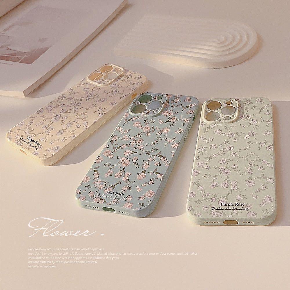 Mini Flowers Cute Phone Cases: Sweet Cover For iPhone 14 Pro Max, 14 Plus, 13, 12, 11 - Touchy Style