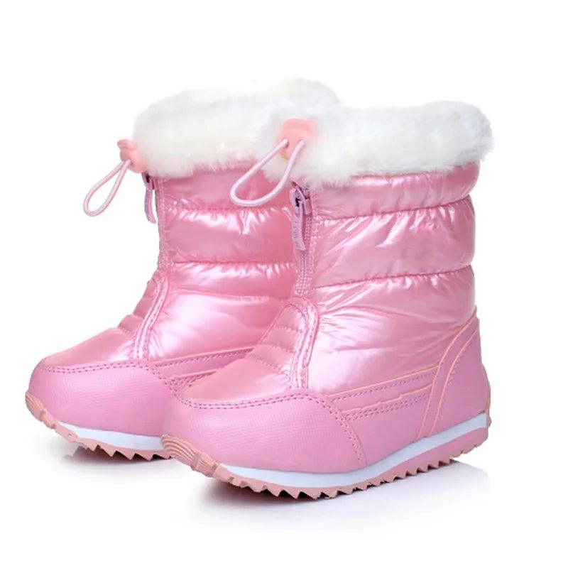 MS8047 Children Casual Shoes - Candy Colors - Plush Lining Boots - Touchy Style