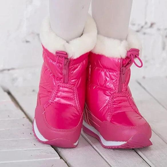 MS8047 Children Casual Shoes - Candy Colors - Plush Lining Boots - Touchy Style