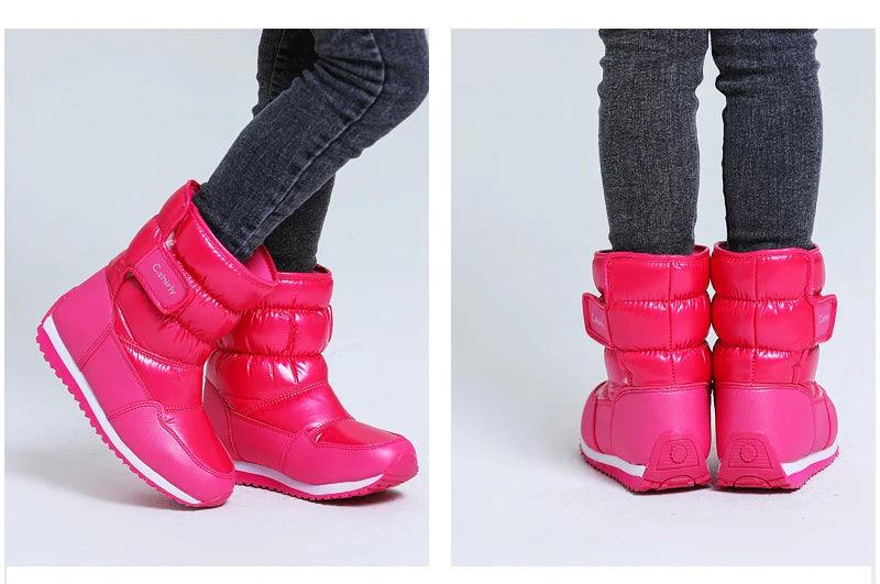 MS8047 Children Casual Shoes - Candy Colors - Plush Lining Boots - Touchy Style