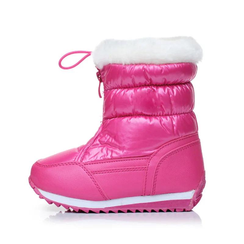 MS8047 Children Casual Shoes - Candy Colors - Plush Lining Boots - Touchy Style