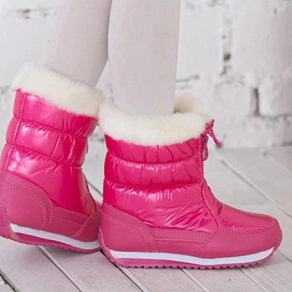 MS8047 Children Casual Shoes - Candy Colors - Plush Lining Boots - Touchy Style