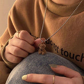 Multi-layer Necklaces Charm Jewelry SS1233 Golden Chain Rounded Pendent - Touchy Style