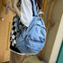 Multifunction Denim Cool Backpack EN257 - Korean Style Blue School Bag - Touchy Style