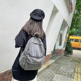 Multifunction Denim Cool Backpack EN257 - Korean Style Blue School Bag - Touchy Style