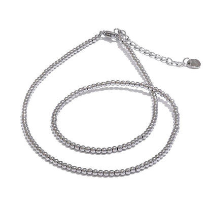 Necklaces Charm Jewelry - Chic Beads Chain - Stainless Steel - TSJ28 - Touchy Style