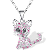 Necklaces Charm Jewelry - Colorful Cartoon Cat Pendant - TSJ2 - Touchy Style