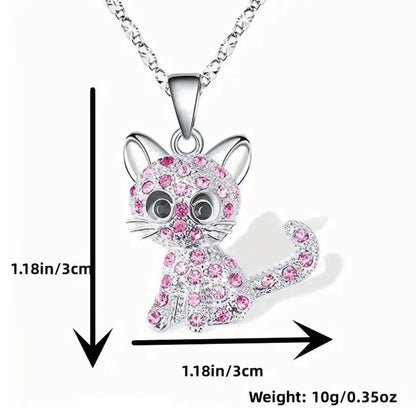 Necklaces Charm Jewelry - Colorful Cartoon Cat Pendant - TSJ2 - Touchy Style