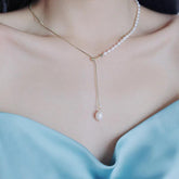 Necklaces Charm Jewelry NCJSO27 Elegant Natural Baroque Pearl Chain - Touchy Style