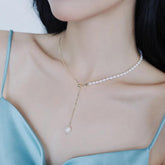 Necklaces Charm Jewelry NCJSO27 Elegant Natural Baroque Pearl Chain - Touchy Style