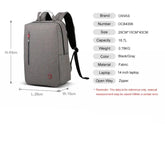 OCB4306G Cool Backpack - Business Waterproof Travel Laptop Bag - Touchy Style .