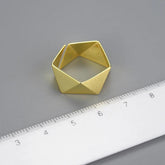 Origami LFJD0155 Finger Ring Charm Jewelry - 925 Sterling Silver - Touchy Style .