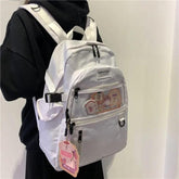 Oxford Waterproof Women Cool Backpack Transparent Letter Schoolbag For Teenage Girls Cute Casual Travel Backpack Bookbag - Touchy Style