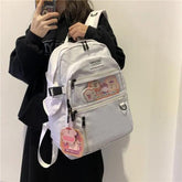 Oxford Waterproof Women Cool Backpack Transparent Letter Schoolbag For Teenage Girls Cute Casual Travel Backpack Bookbag - Touchy Style