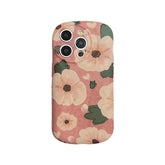 Pink Flowers - Soft Cute Phone Case KCPC For iPhone 15 Pro Max, 14, 13, 11, or 12 - Touchy Style .