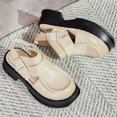 Platform Leather Roman Sandals - Women&