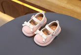 Pretty Plaid Pattern Toddler Baby Girl Leather Casual Shoes - TH405 - Touchy Style .