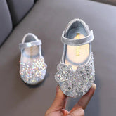 Princess Toddler Girls Children Casual Shoes TCCSSA27 Flat Pearl Rhinestones Shining - Touchy Style