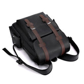 QHY975 Cool Backpack - PU Leather Schoolbag For Teenagers Boys - Touchy Style