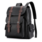 QHY975 Cool Backpack - PU Leather Schoolbag For Teenagers Boys - Touchy Style