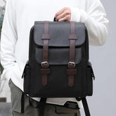 QHY975 Cool Backpack - PU Leather Schoolbag For Teenagers Boys - Touchy Style