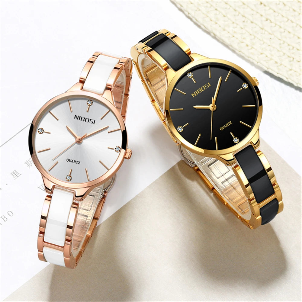 Quartz Luxury Women Simple Watch GSWA56 Creative Ceramic Band - Touchy Style