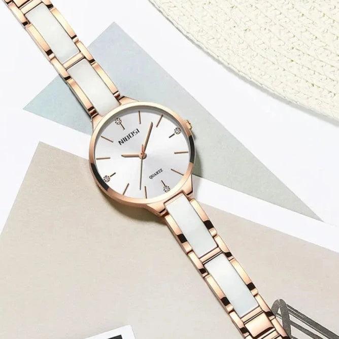 Quartz Luxury Women Simple Watch GSWA56 Creative Ceramic Band - Touchy Style